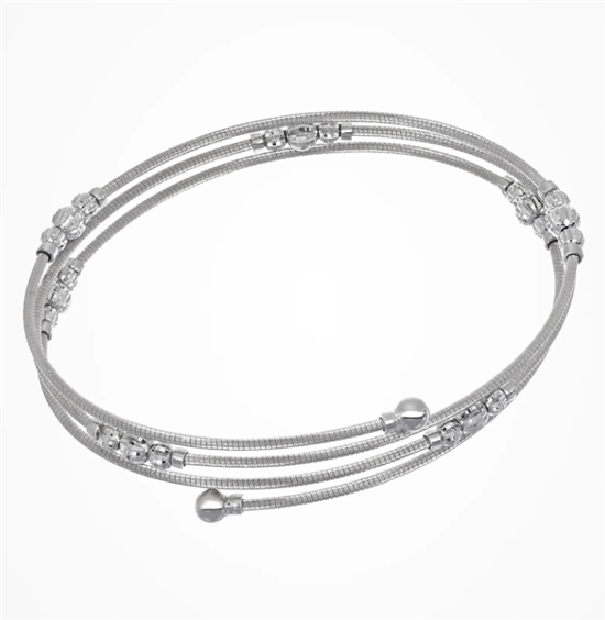 Bracciale Desmos Donna CRYSTAL FLEXI in Argento CRYSYAL FLEXI MOLLA W 18 - CRYSYAL FLEXI MOLLA W 18